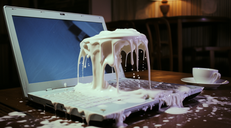 mjölk laptop